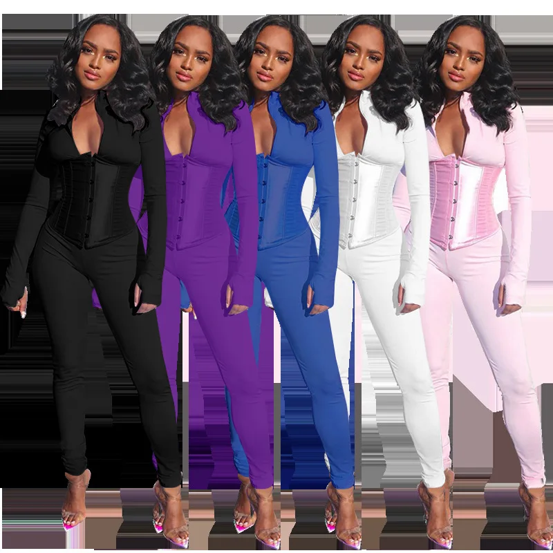 

Women Sexy Jumpsuits Long Sleeve Casual Bodycon Fitness Playsuit Sportswear Party Club Rompers One Piece Jumpsuit