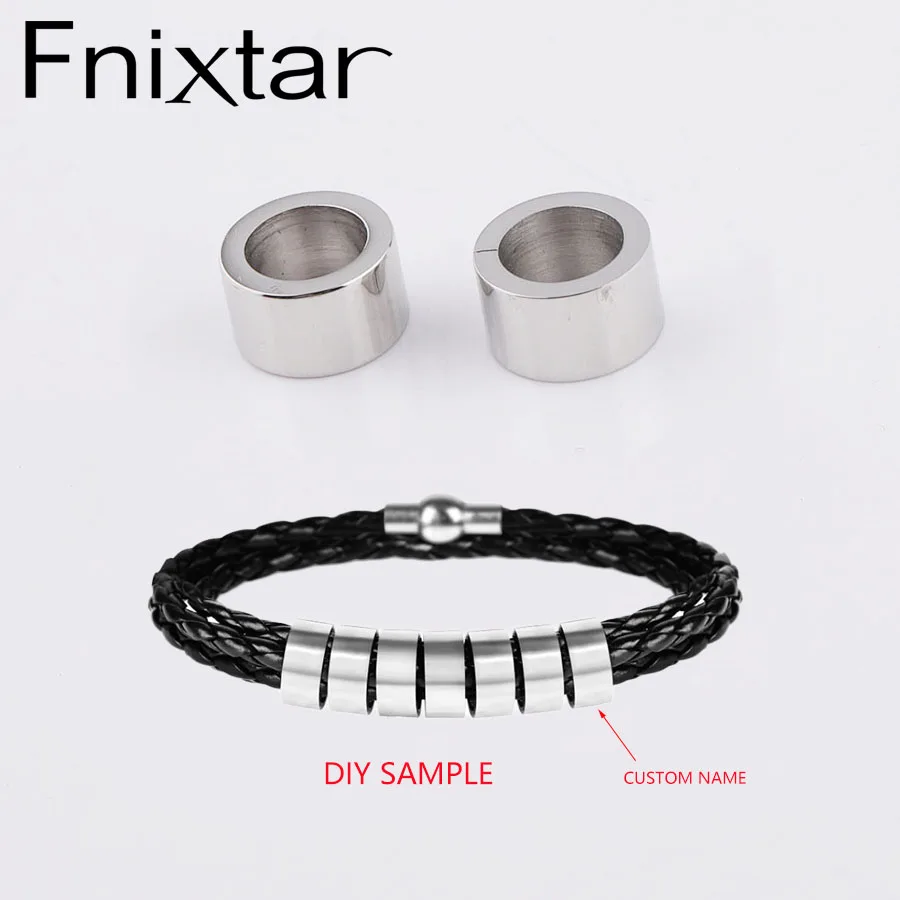 Fnixtar DIY индивидуальные круглые бусины зеркальные Полированные Бусины Из