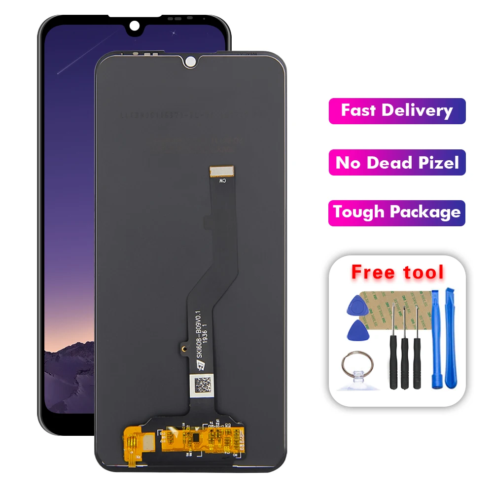 ЖК дисплей 6 09 дюйма для ZTE Blade A7 A5 2020 с сенсорным дигитайзером в сборе 2020|Экраны
