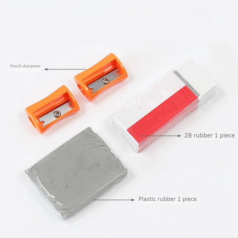 

Sketch Pencil Set Professional Sketching Drawing Kit Wood Pencil Pencil Iron Box for Painter Students Art Supplies