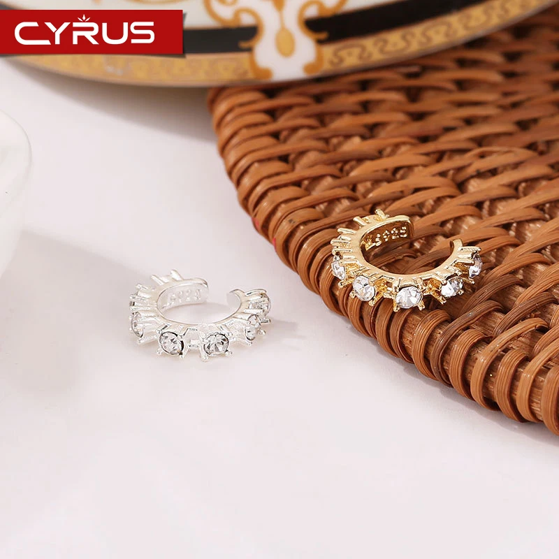 Богемные U-образные клипсы стразы женские серьги Роскошные элегантные ювелирные