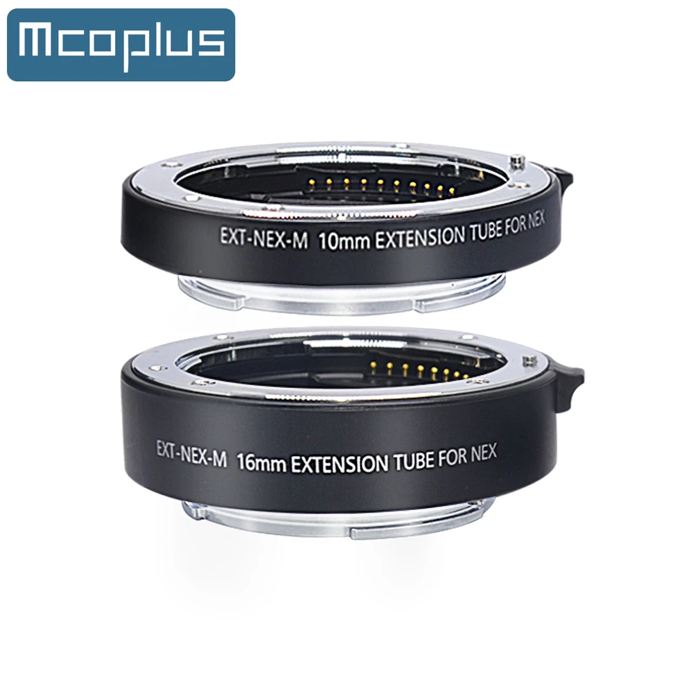 

Mcoplus Metal Auto Focus AF Macro Extension Tube Ring Set 10mm 16mm for Sony E Mount a6000 a6300 a6400 a7 a7ii a7iii Nex 3 5 6 7