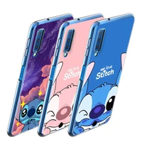 stitch cute disney cartoon for samsung a8 a9 star a7 a9 a6 plus 2018 a3 a5 2017 2016 a750 a6s a8s transparent phone case