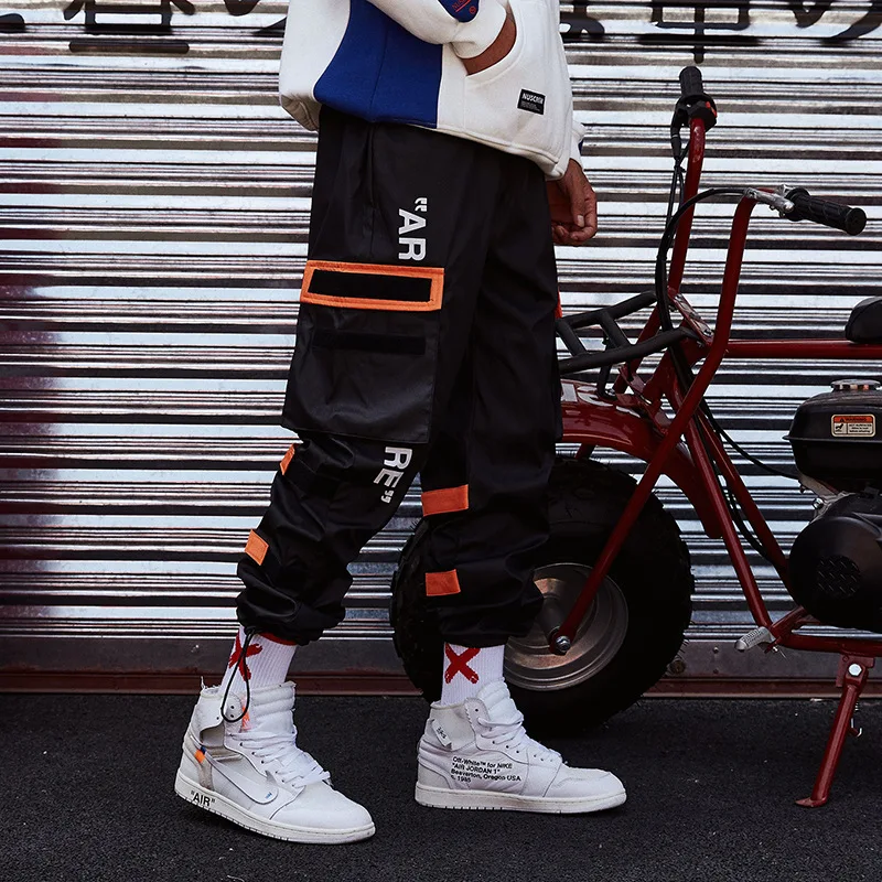 

2020 Summer Thin Ice Silk Pants Men's Japanese Trend Straight Loose Drawstring Beam Feet Overalls Men's Tide Brand Pants
