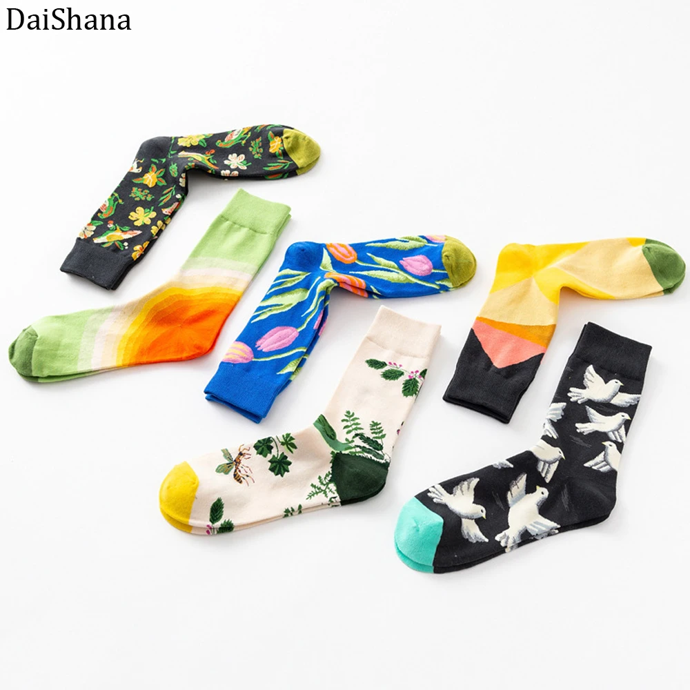 DaiShana 1 пара Новое поступление женские носки креативные хлопковые в стиле