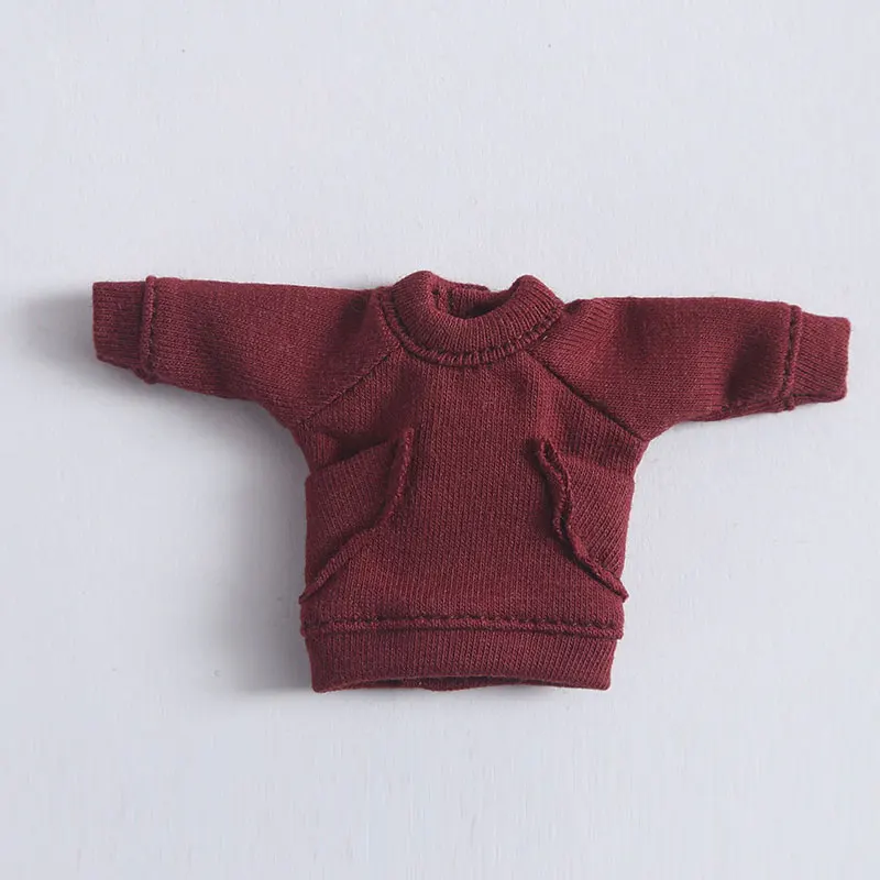 1 only clothes Ob11 Детская толстовка с длинными рукавами футболка PICCOD 1/12 BJD красивый узел свинья GSC глина вентилятор Кукла Одежда obitsu11 мини кукла одежда - Цвет: 1 only clothes
