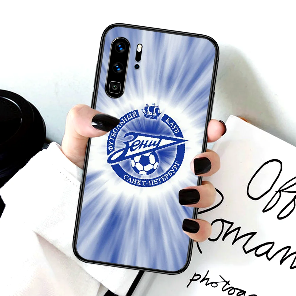 

Soccer Zenit Soccer Club Phone Case For Huawei P Mate Smart 10 20 30 40 Lite Z 2019 Pro black Funda Pretty Hoesjes Fashion Etui