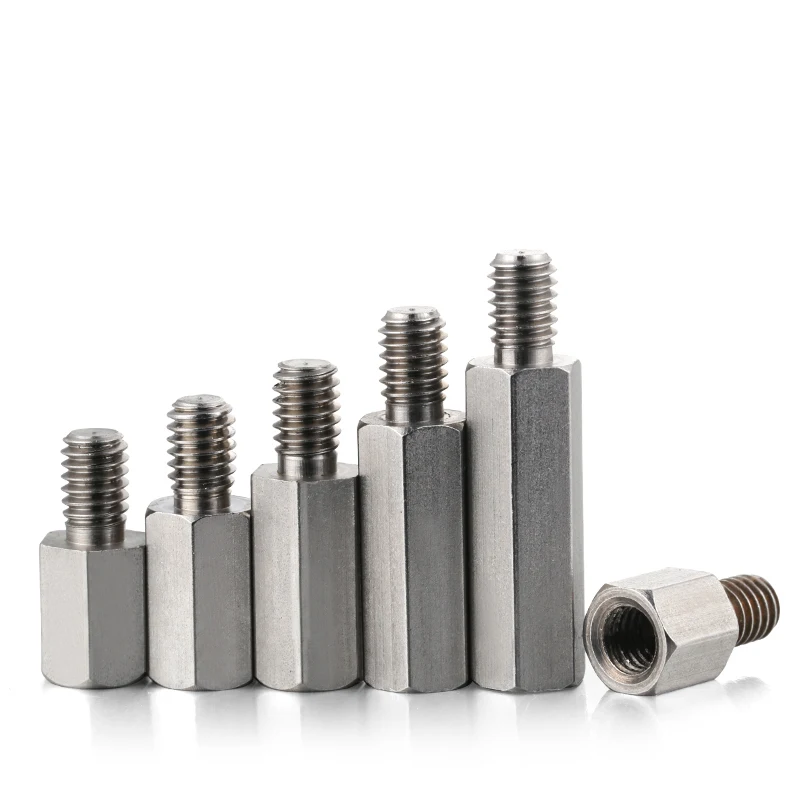 M4 * L + 6 Проставка из нержавеющей стали распорка внутренняя и наружная резьба с