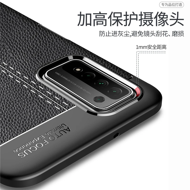 For Huawei Honor 10X Lite Case For Honor 10X Lite Capas Soft TPU Bumper Leather Cover For Honor 30S 9S 9C 9A 9X 10X Lite Fundas