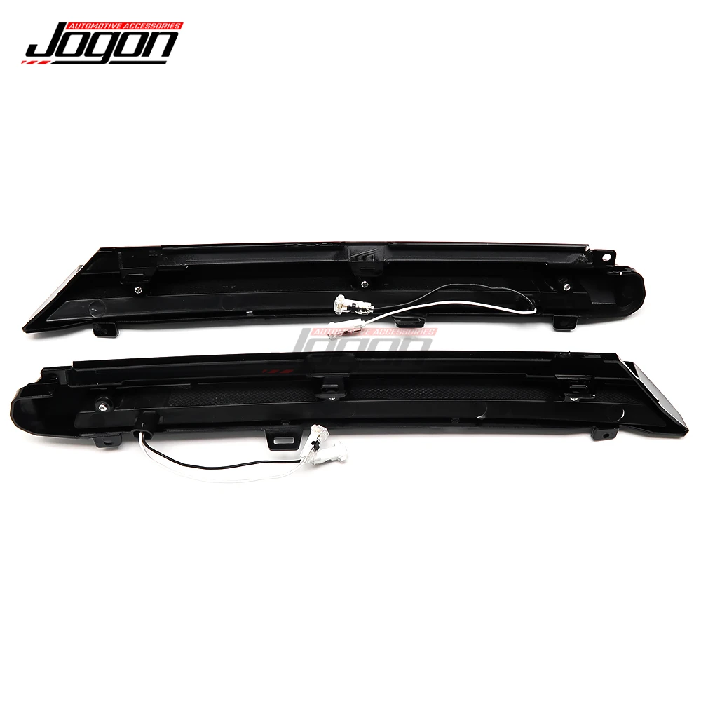 

2pcs White For Volkswagen VW Golf 8 MK8 GTI GTD R 2020+ WITH LIGHT Car Front Bumper Grille Outlet Dynamic DRL Light Accessories