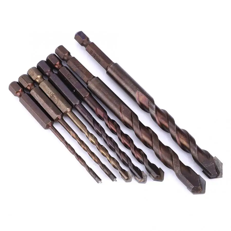 

Hex Shank Drill Bit Tile Bits Glass Ceramic Concrete Hole Power Tool Accessories 3mm 4mm 5mm 6mm 8mm 10mm 12mm