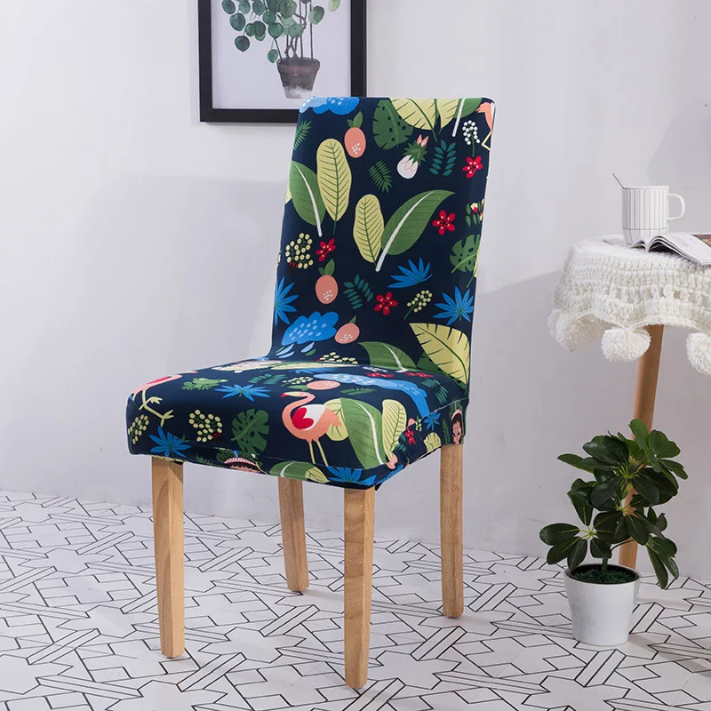 

Chair Covers Spandex Modern Removable Anti-dirty Kitchen Seat Case Stretch Chair Cover for Wedding Party Office housse de chaise