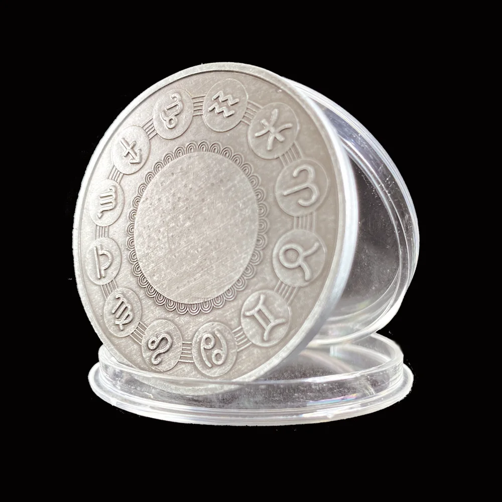 Красивые зодиака Созвездие серебряные коллекционные монеты подарки невалютных