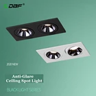 DBF Новинка 2020, светодиодная Встраиваемая потолочная лампа с двумя головками, квадратный потолочное утопленное пятно светсветильник льник для гостиной, дома, коридора, 14 Вт, 24 Вт