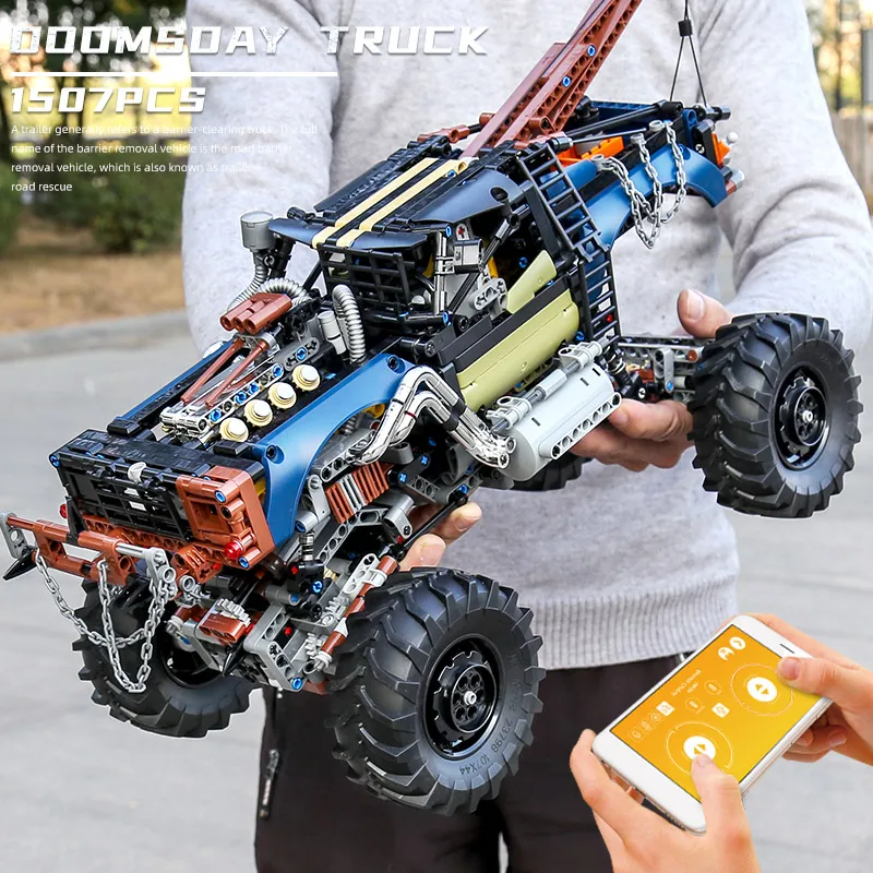 

Car Model The APP Motorized RC Rebel Tow Truck High-Tech Compatible Building Blocks Assembly Bricks Kids DIY Toy Christmas Gifts