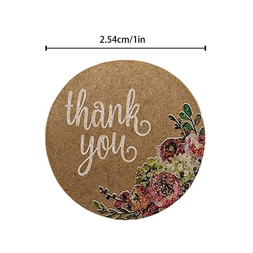 500 шт./компл. наклейка. Спасибо. Тип самоклеящейся ленты круглые этикетки бумага