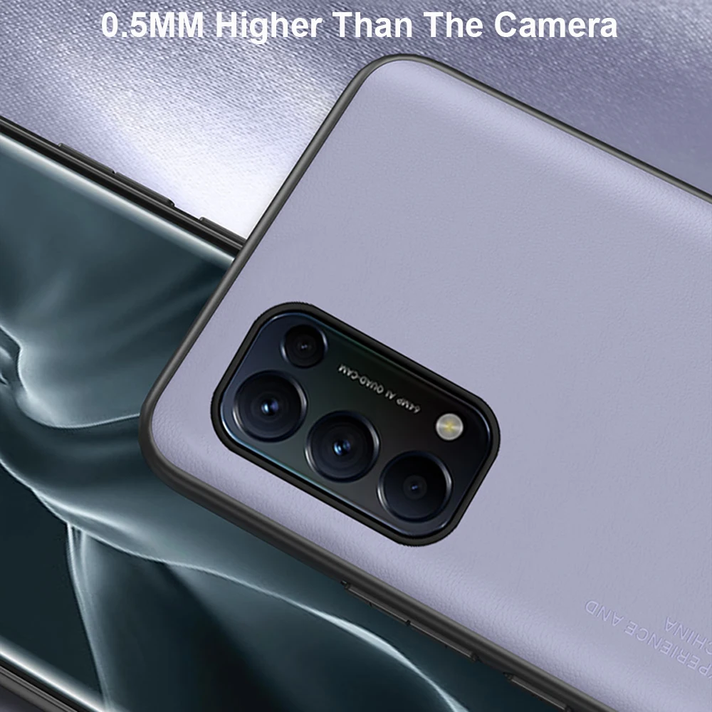 luxury leather phone case for oppo reno 5 pro plus find x2 x3 pro lite neo k7x realme 7 8 5g gt neo q2 q3 x7 pro ultra v5 cover free global shipping