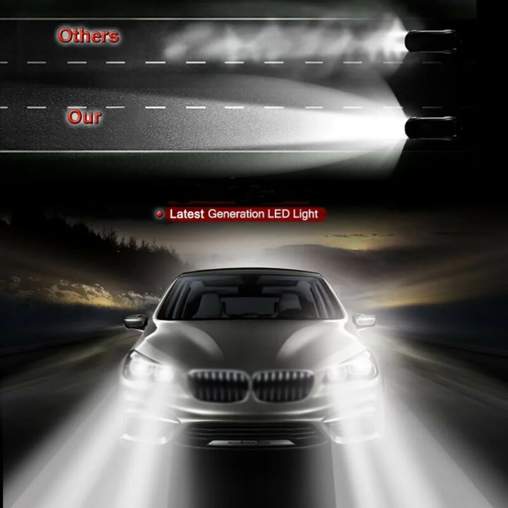 2 шт./компл. H7 110W светодиодный светильник для автомобиля лампа преобразования