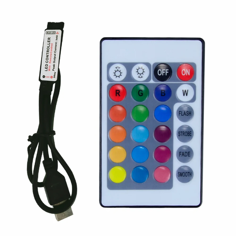 DC 5V 12V 24V 3 17 24 Key LED IR RF RGB беспроводной пульт дистанционного управления диммер USB