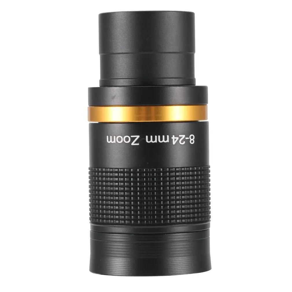 Telescope Accessories 8-24mm Zoom Eyepiece Full Metal Continuous Broadband Green Film with Optical Glass Lens Manual | Электроника