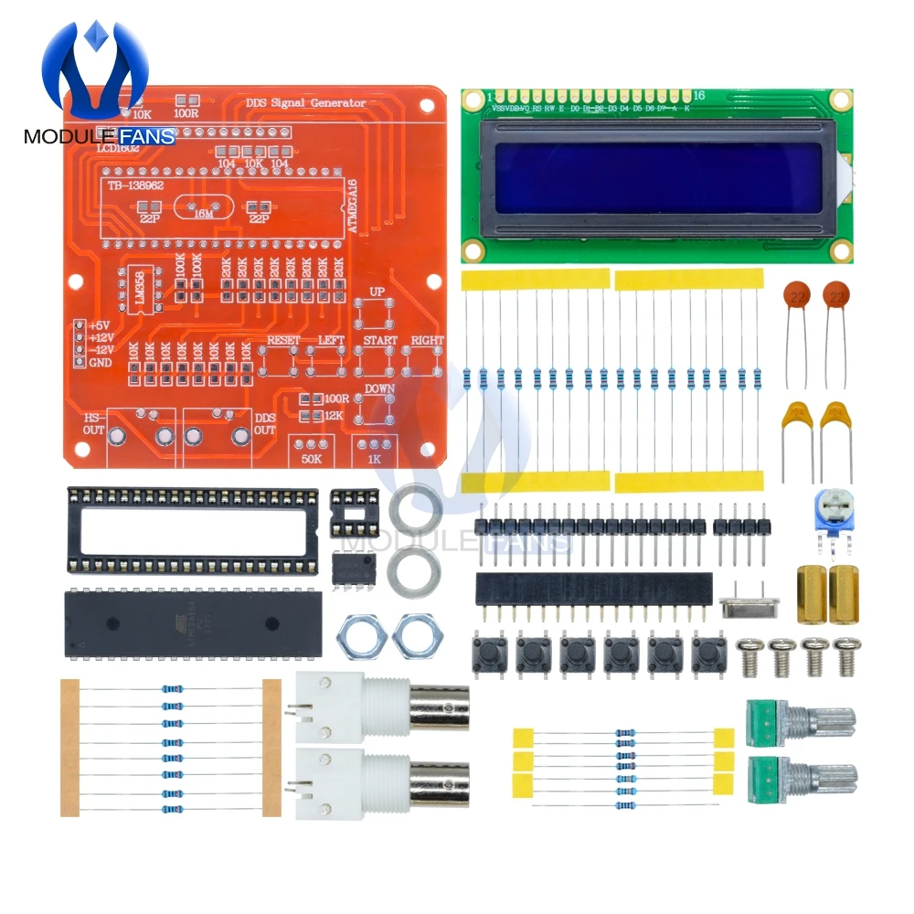 Модуль генератора сигналов AVR DDS V2.0 плата с синусоидальным треугольником