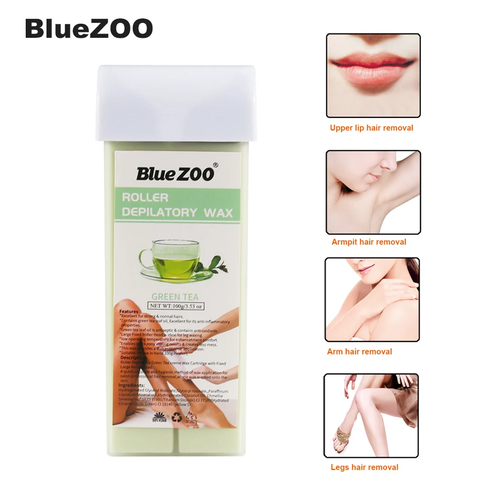 Blue ZOO, 100 г, роликовый эпиляционный воск, эпилятор для рук, ног, подмышек, тела, воск для удаления волос, несколько ароматов, инструменты для удаления волос