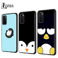 cute lovely penguin silicone phone cover for samsung galaxy s20 ultra plus a01 a11 a21 a31 a41 a51 a71 a91 phone case