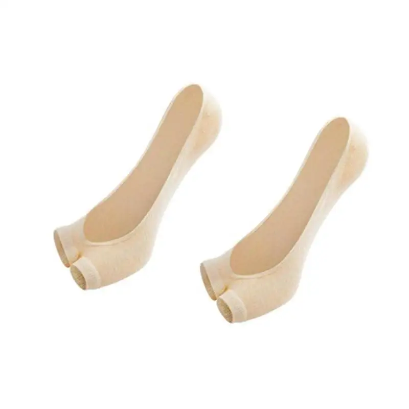 Летние хлопковые тонкие носки с открытым носком для женщин сандалии девочек