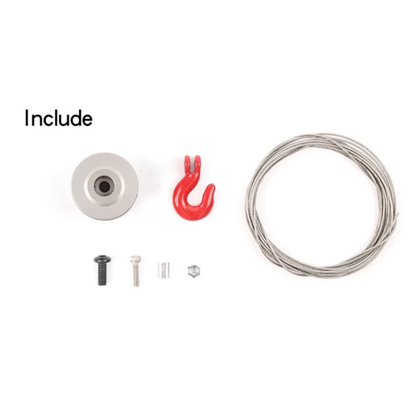 

25T Steering Gear Servo Winch Wheel for 1/10 RC Crawler Car TRX4 RC4WD D90 D110 Axial Scx10 90046
