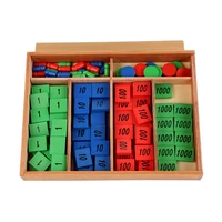 montessori wooden toys set teaching aids early education mathematics stamp game calculation childrens building blocks toys