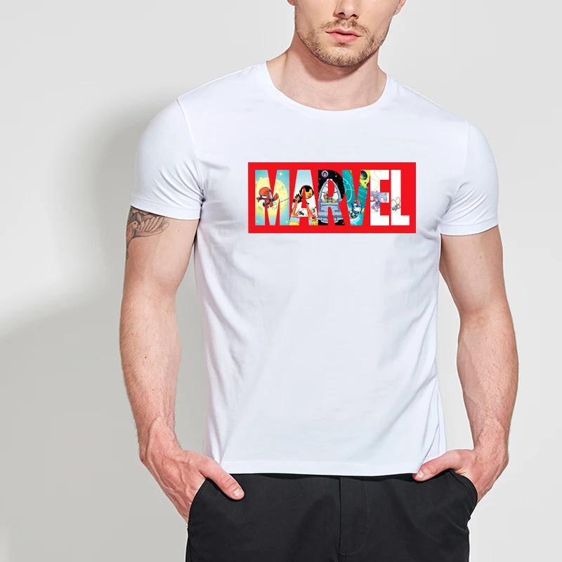 XMT0323 LUS LOS Новинка супергерой Железный человек Капитан Америка Зимний Солдат Marvel футболка Мстители Костюм комиксов супергерой Мужская - Цвет: XMT0323