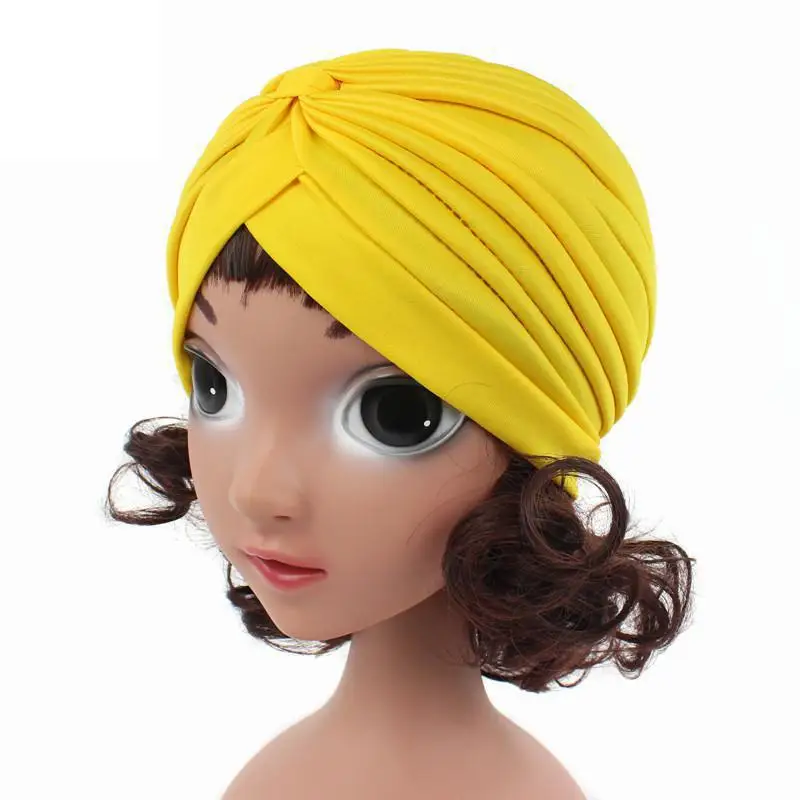 

Детская Обычная индийская шапка детская плиссированная Шапка-шарф