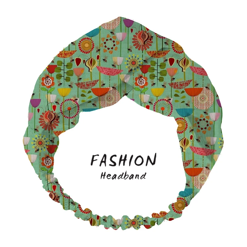 

Where the Bees Fly Women Bandanas Headbands Turban HairBand Head Wrap Hair Headband for Women Elastic Hair Bands hair accesories