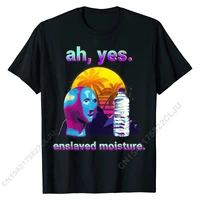 ah yes enslaved moisture dank meme retro 80s vaporwave t shirt men company camisa tops shirt cotton tshirts casual