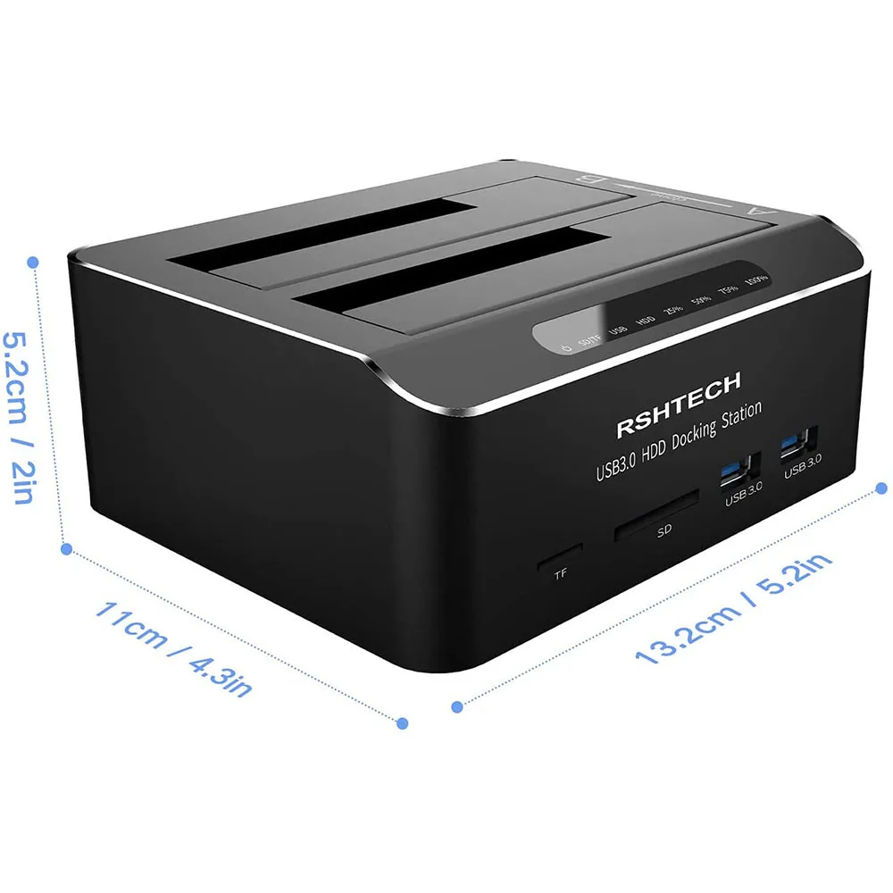 Док-станция для жестких дисков USB 2 5 3 дюйма с кардридером SD/TF | Компьютеры и офис
