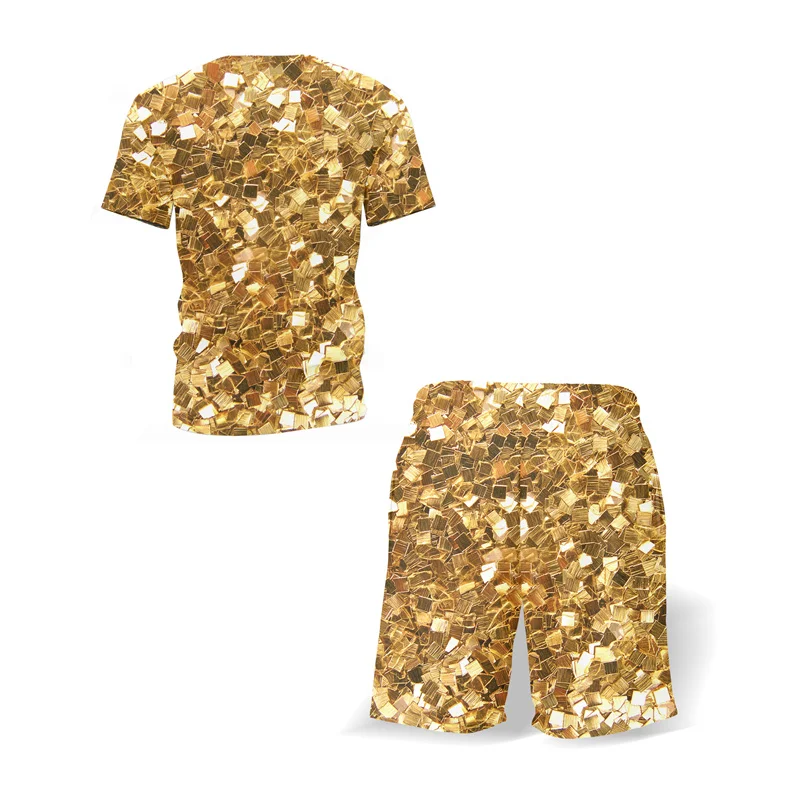 

Feature printing Fashion Oversized Men Set The New Men's Casual Two Piece Set Summer T Shirt 2021 Suit