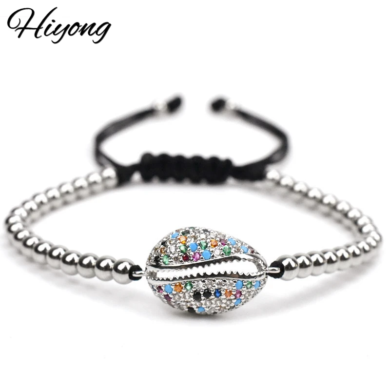 Hiyong браслеты для плетения ручной работы из нержавеющей стали с цветным корпусом