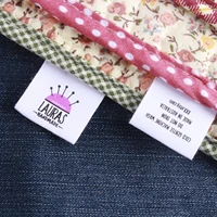 30x80 mm cotton with logo or text sewing accessori labeltags for knitted thingscustompersonalizadahandmade labelgift tags
