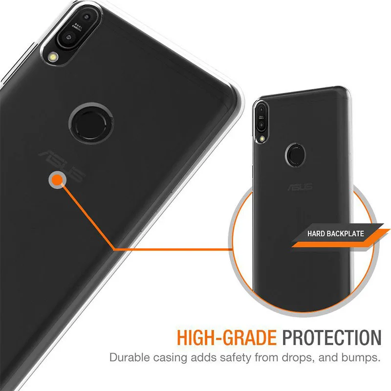 Прозрачный силиконовый чехол для телефона ASUS ZenFone Max M2 ZB633KL Pro ZB631KL мягкий