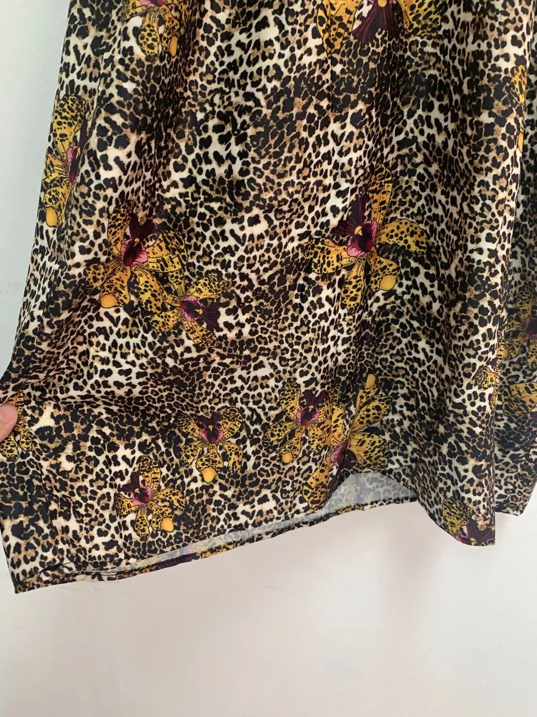 

Spring Women Dress / Summer 2021 New Dress Sexy Leopard Orchid Midi Dress