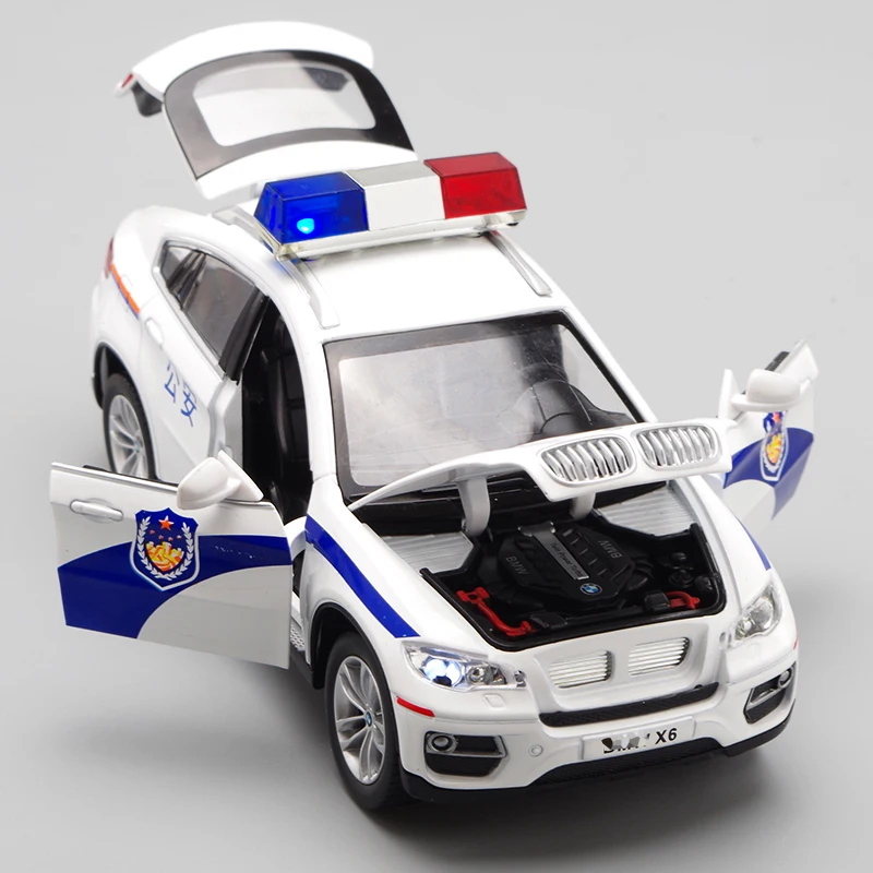 Модель автомобиля в масштабе 1:24 BMW X6 Coupe SUV из сплава модель игрушечного со звуком