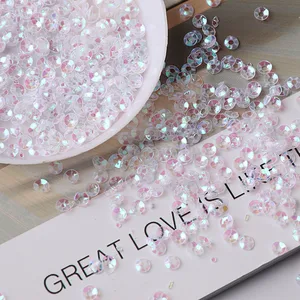 Прозрачная чашка, 10 г, размер 3-4 мм, блестящие свободные блестки для рукоделия, для шитья, свадебных пайеток, сумок для одежды, аксессуаров для ногтей