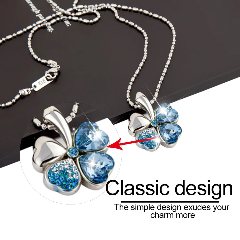 Кулон с четырьмя листьями клевера для магнитной терапии | Украшения и аксессуары