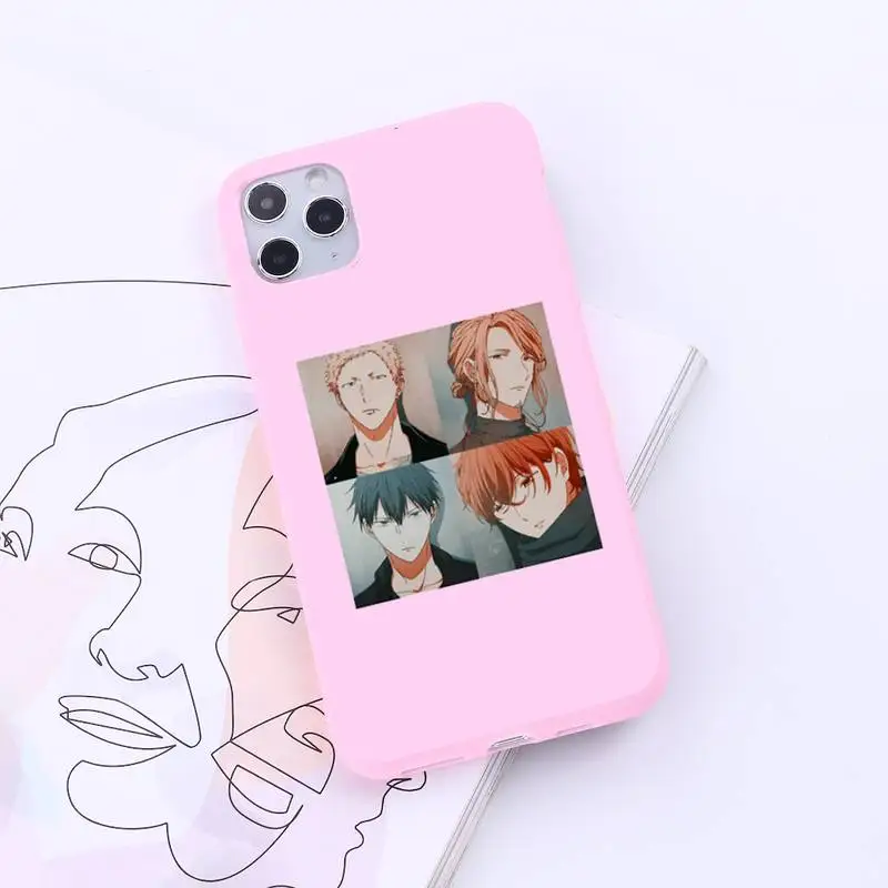 

Given Anime art aesthetic funny cartoon Phone Case Candy Color for iPhone 6 7 8 11 12 s mini pro X XS XR MAX Plus