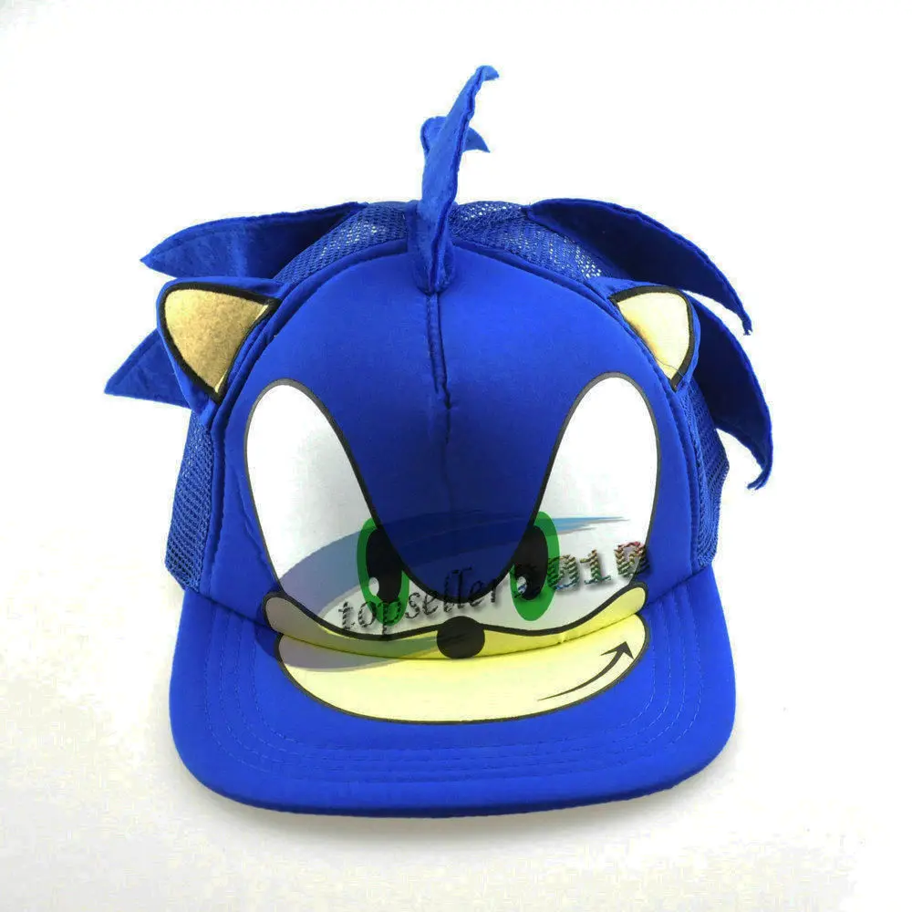 Новые синие шляпы звуковой хип-хоп Cosplay Snapback Плоский колпак модная регулируемая бейсболка
