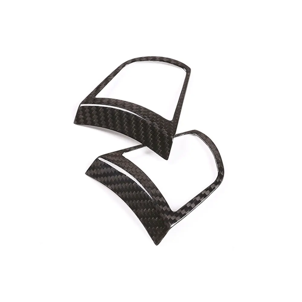 

For BMW 5 7 Series F10 F18 F01 Dry Carbon Fiber Car Styling Steering Wheel Buttons Decoration Frame Trim Interior Stickers