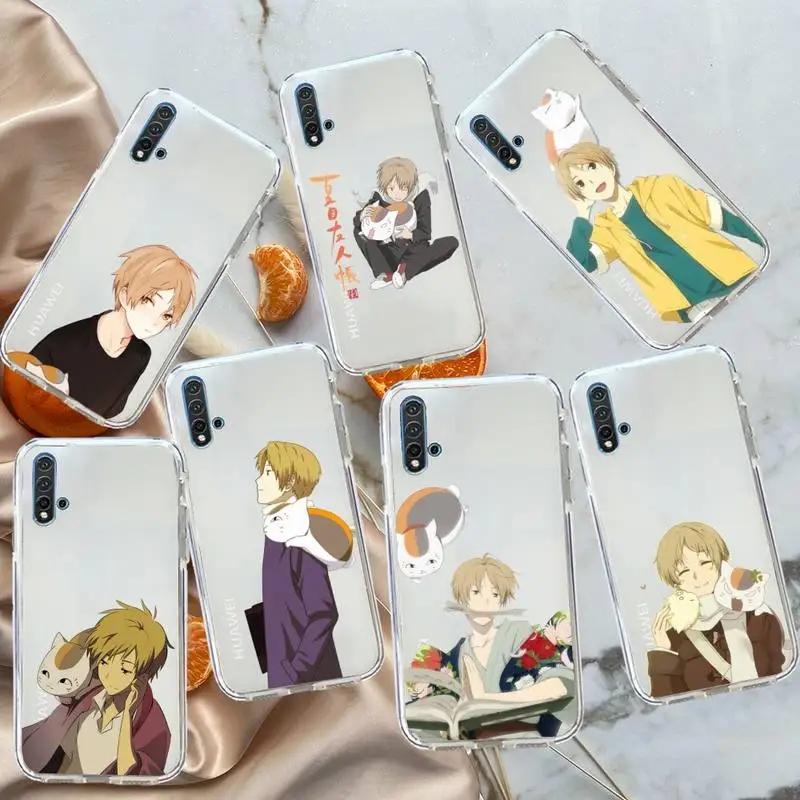 

Natsume's Book of Friends anime Phone Case Transparent for Huawei honor P mate 40 20 30 10 50 i 9 x mate pro lite 8a
