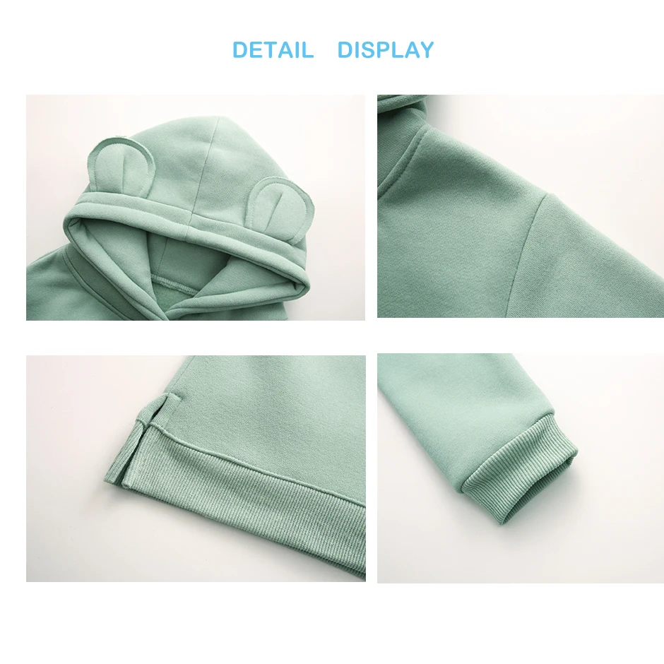 Детская толстовка с капюшоном на флисе зиму/весну | Мужская одежда