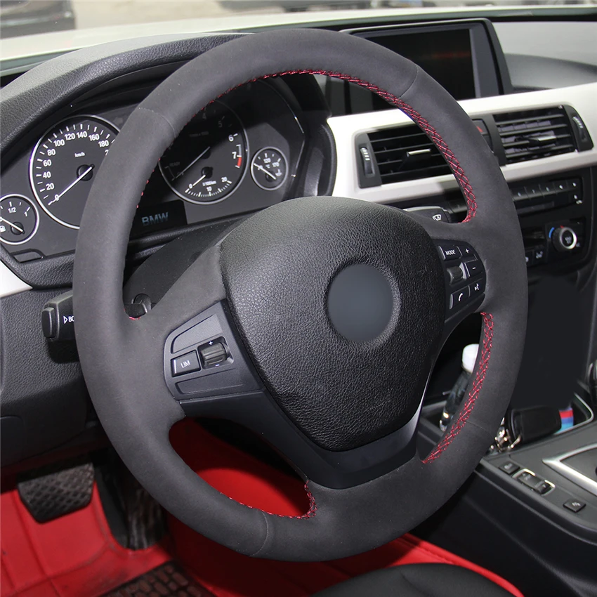MEWANT черный замшевый кожаный чехол на руль для BMW M Sport G30 G31 G32 G20 G21 G14 G15 G16 X3 G01 X4 G02 X5 G05