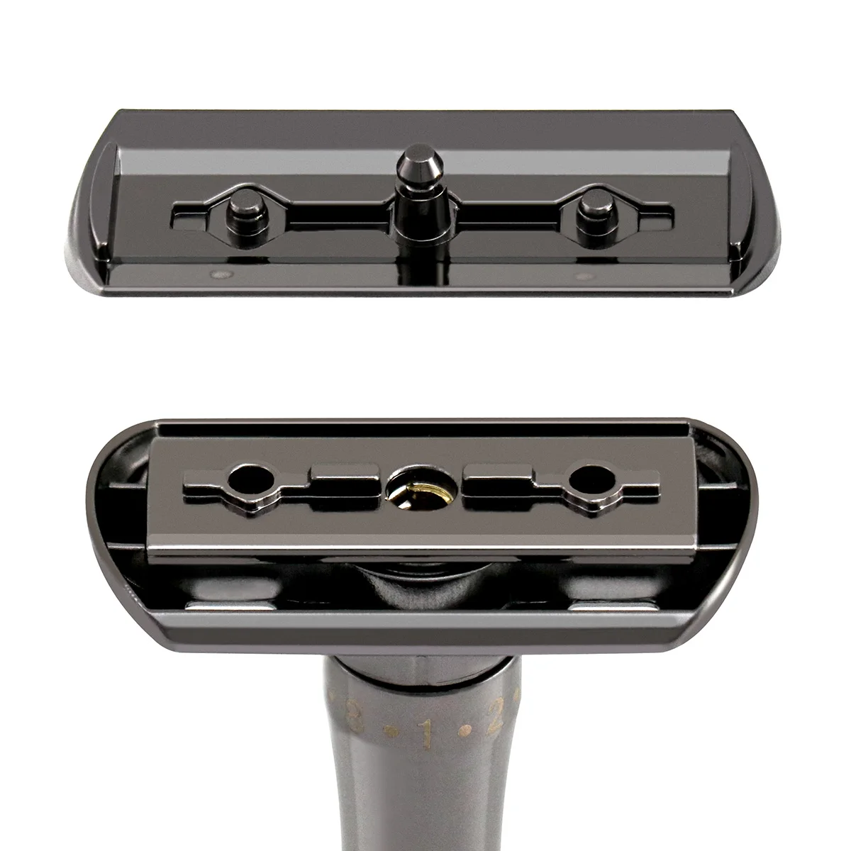 QShave матовая черная регулируемая Безопасная бритва безопасный пресс для открытия